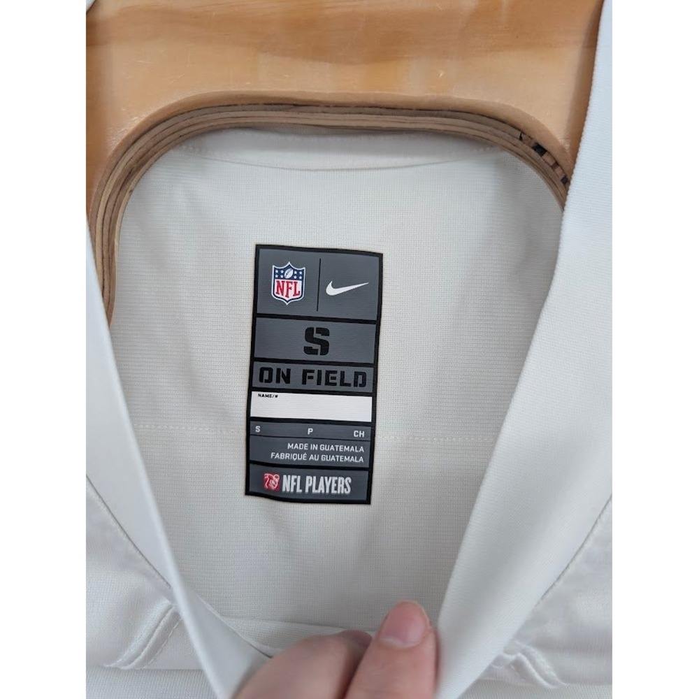 Nike NFL San Francisco 49ers Blank Football Jersey Away White Red  Men's sz S - Picture 4 of 6